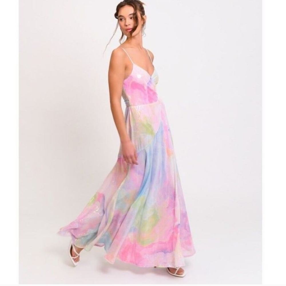 Hutch Alden Dress Wrap Sequin Size S